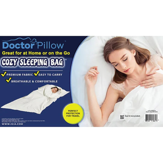 Doctor Pillow® Compact Antimicrobial Fabric Sleeping Bag