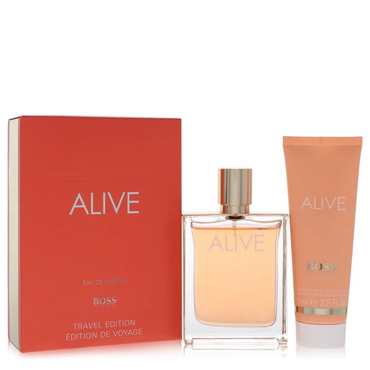 Boss Alive Women Gift Set - 2.7 oz Eau De Parfum Spray + 2.5 oz Hand and Body Lotion