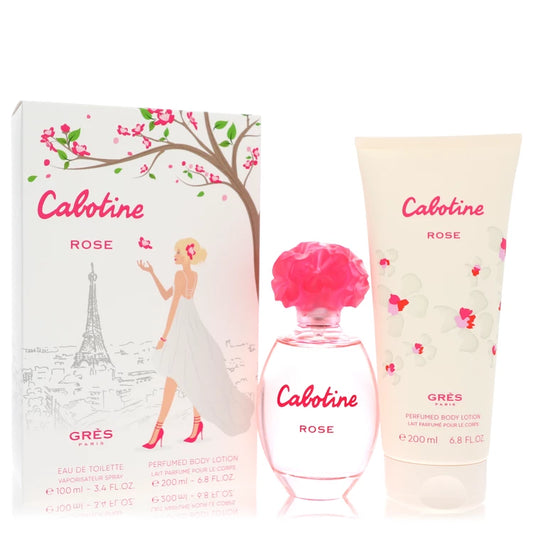 Cabotine Rose Women Gift Set - 3.4 oz Eau De Toilette Spray + 6.7 oz Body Lotion